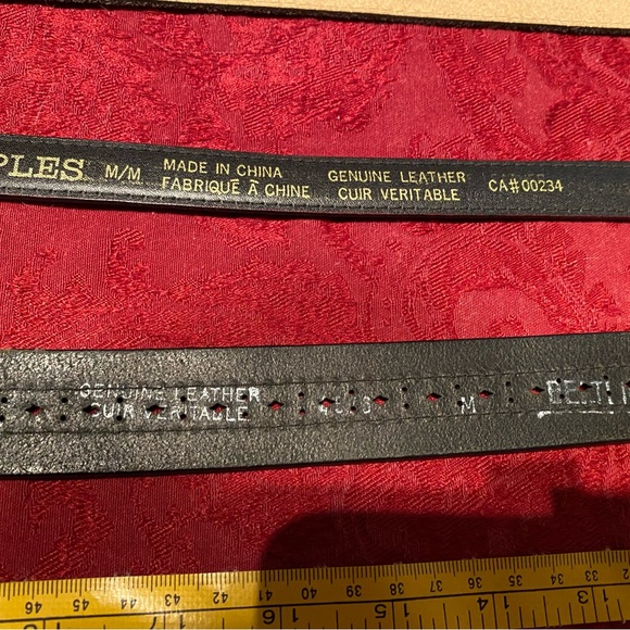 🌼 5 for $15 🌼 Bundle of 3 Black genuine leather belts (Ladies) - Picture 10 of 12